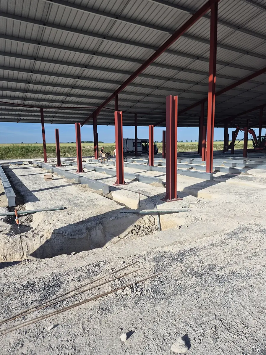 bâtiment pour stockage des récoltes